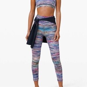 Lululemon Wunder Train High-Rise Tight 25" Digital Oasis RARE